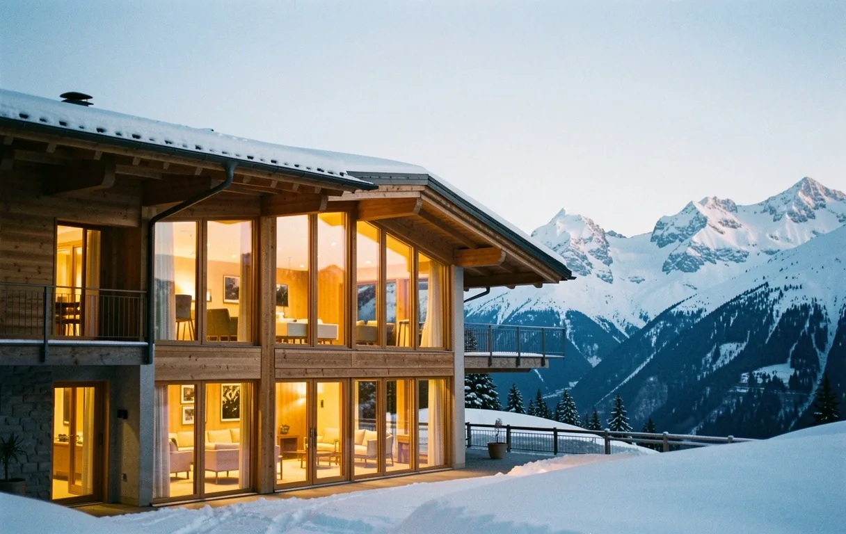 Serene alpine hospitality environment